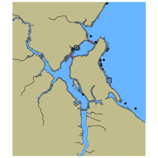 Picture of Jacksonville Harbor - Saint Johns River and Ortega River