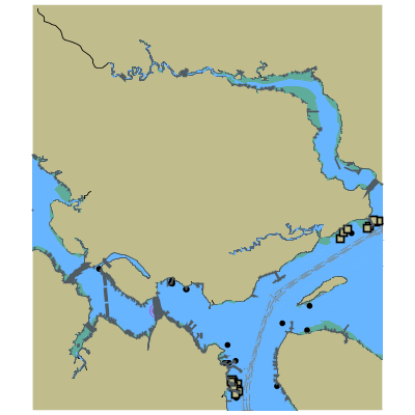 Picture of Jacksonville Harbor - Saint Johns River to Broward River and Trout River