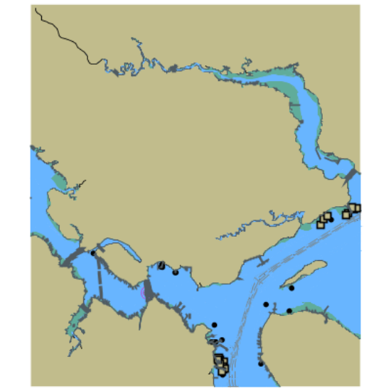 Picture of Jacksonville Harbor - Saint Johns River to Broward River and Trout River
