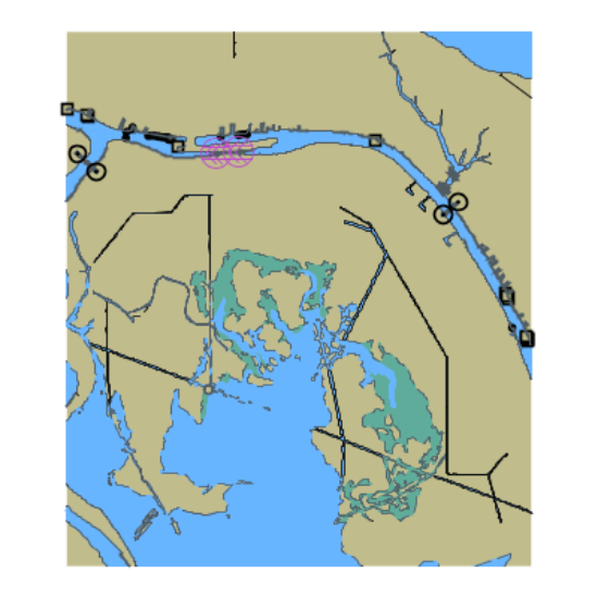 Picture of Gulf Intracoastal Waterway - Rock Bayou and Bayou Boeuf