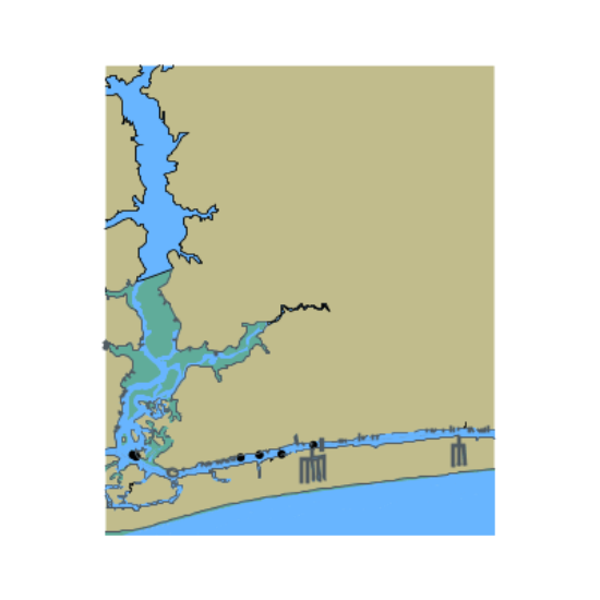 Picture of Atlantic Intracoastal Waterway - Shallotte River and North Atlantic Ocean