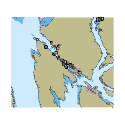 Picture of Clarence Strait Nichols Passage Revillagigedo Channel and Tongass Narrows