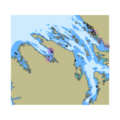 Picture of Keku Strait - Northern Part - Frederick Sound Security Bay Skanax Bay