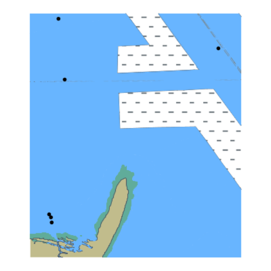 Picture of Gulf Intracoastal Waterway - Mississippi Sound Raccoon Spit Raccoon Swash and West Bank
