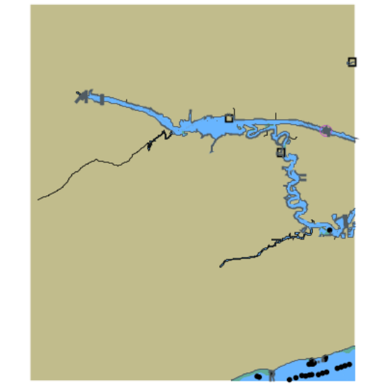 Picture of Mississippi Sound to Bernard Bayou and Harrison County Industrial Seaway