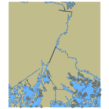 Picture of Gulf Intracoastal Waterway - Grand Bayou Canal And Bayou Blue