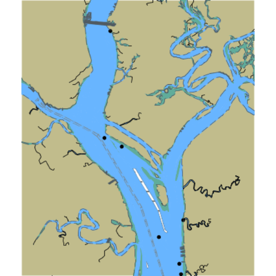 Picture of Atlantic Intracoastal Waterway - Beaufort River and Entrance to Port Royal Harbor