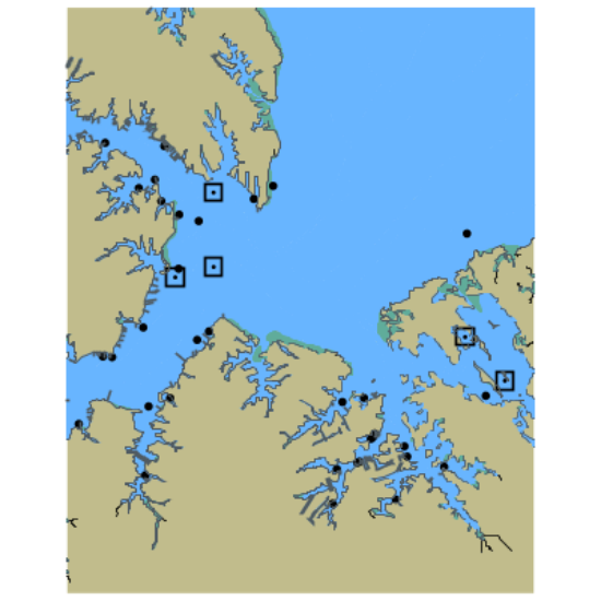 Picture of Chesapeake Bay - Poquoson River - Chisman Creek and Bennett Creek