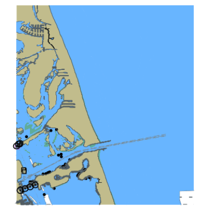 Picture of Atlantic Intracoastal Waterway - Indian River and Entrance to Fort Pierce Harbor