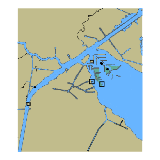 Picture of Gulf Intracoastal Waterway - Vermilion Bay Including Freshwater Bayou Canal
