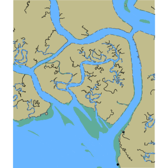 Picture of Atlantic Intracoastal Waterway - South Edisto River to Rock Creek and Ashepoo River