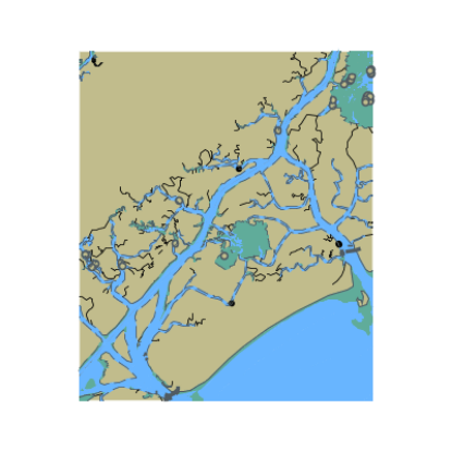 Picture of Atlantic Intracoastal Waterway - Price Inlet to Capers Inlet