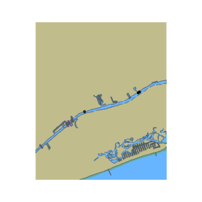 Picture of Atlantic Intracoastal Waterway - Little River and North Atlantic Ocean - Long Bay
