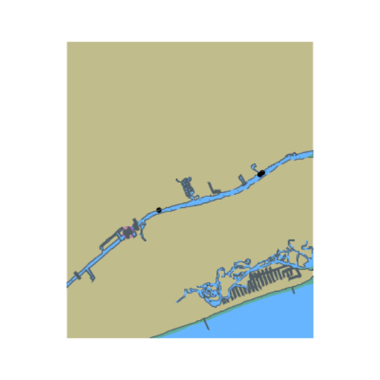 Picture of Atlantic Intracoastal Waterway - Little River and North Atlantic Ocean - Long Bay
