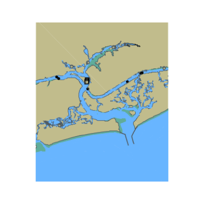 Picture of Atlantic Intracoastal Waterway - Little River Inlet and Hog Inlet
