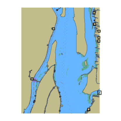 Picture of Detroit River - Grosse Ile to Fighting Island MI - ON