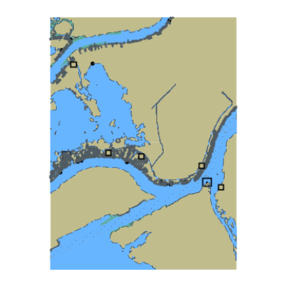 Picture of Lake Saint Clair - Harsens Island to Seaway Island MI - ON