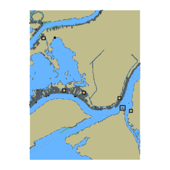 Picture of Lake Saint Clair - Harsens Island to Seaway Island MI - ON