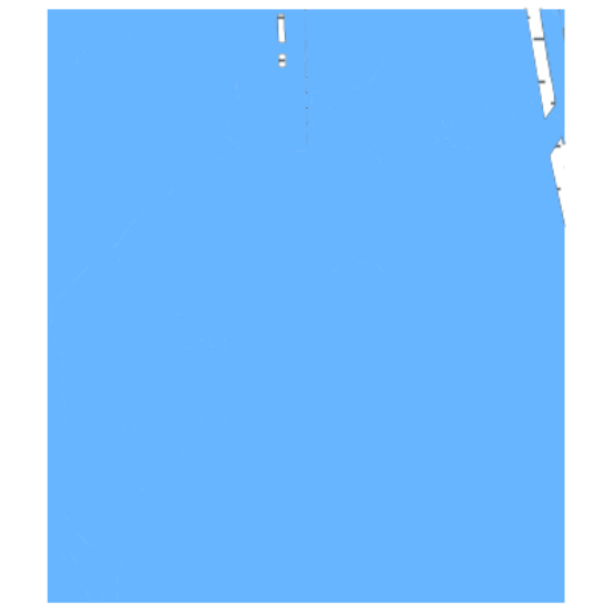 Picture of Gulf Intracoastal Waterway - Apalachicola Bay and Entrance to Two Mile