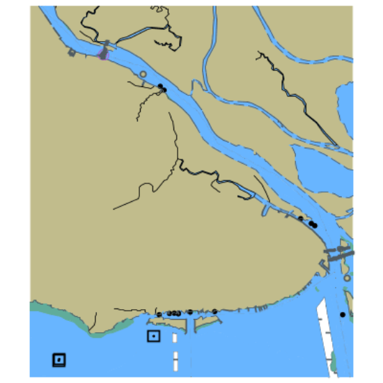 Picture of Gulf Intracoastal Waterway - Entrances to Apalachicola River and Two Mile