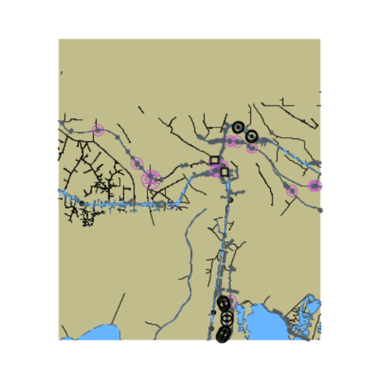 Picture of Gulf Intracoastal Waterway and Houma Navigation Channel