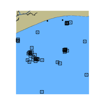 Picture of Gulf Intracoastal Waterway - Sabine Bank - Gulf of America