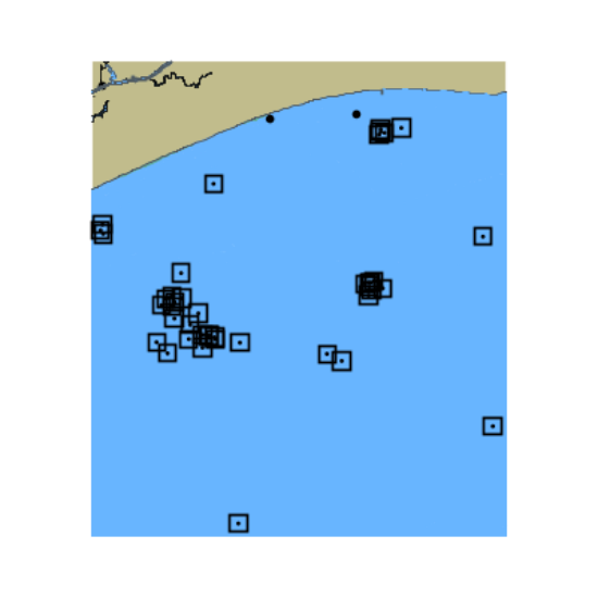 Picture of Gulf Intracoastal Waterway - Sabine Bank - Gulf of America