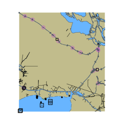 Picture of Gulf Intracoastal Waterway - West Cote Blanche Bay including Bayou Teche