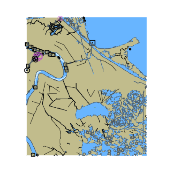 Picture of Mississippi River - Gulf Outlet and Lake Borgne