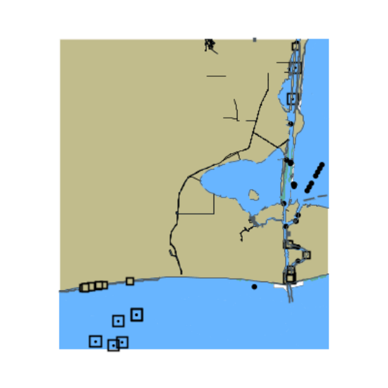 Picture of Gulf of America to Calcasieu Pass and Calcasieu Lake