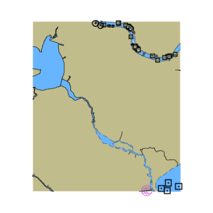 Picture of Mississippi River and Lake Salvador