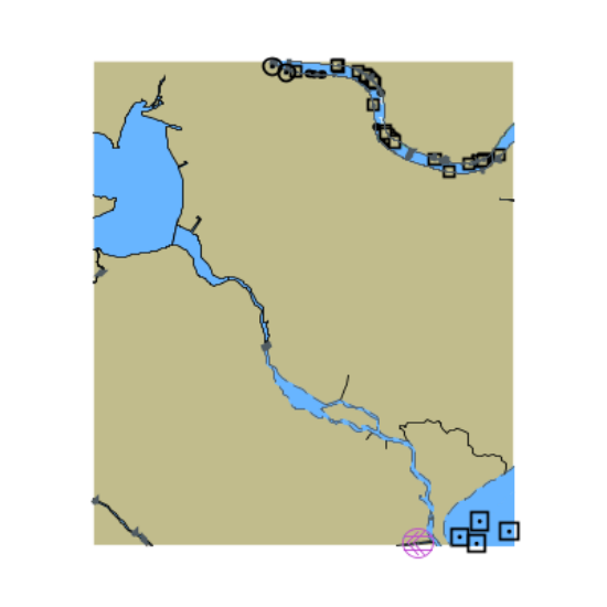 Picture of Mississippi River and Lake Salvador