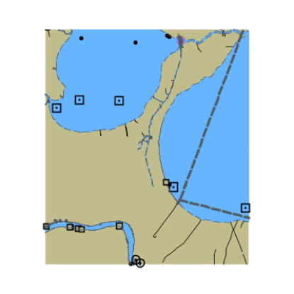 Picture of Mississippi River Lake Pontchartrain and Lake Maurepas