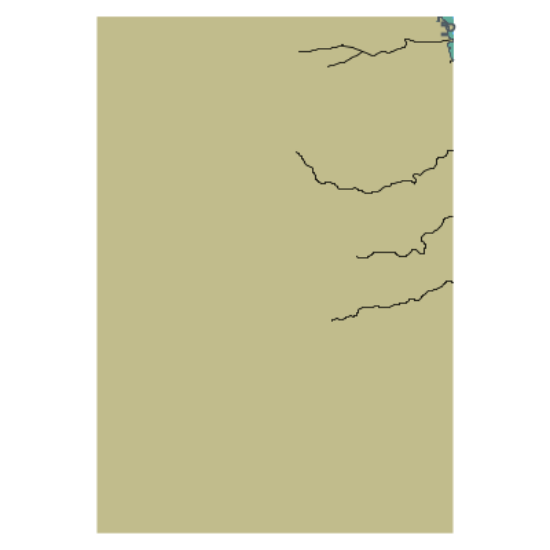 Picture of Lake Superior - Inland of Waiska Bay and West of Brimley - MI