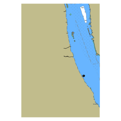 Picture of Saint Marys River - Start of Lake Nicolet at Ninemile Point - MI