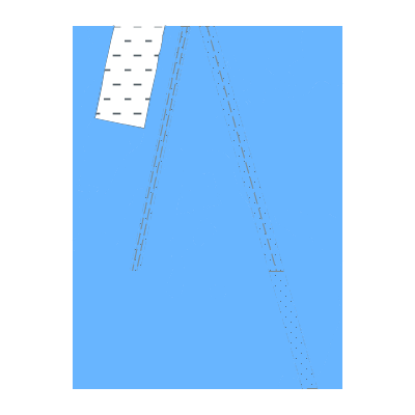 Picture of Lake Erie - Entrance to West Outer Channel to East Outer Channel; MI-OH
