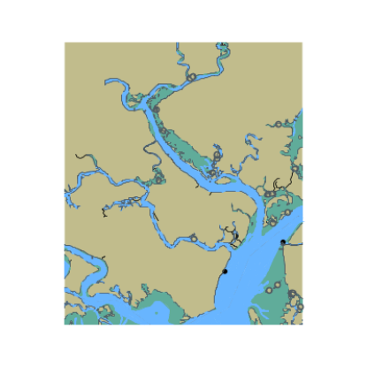 Picture of Atlantic Intracoastal Waterway - Wadmalaw River - Toogoodoo Creek - Tom Point Creek - Dawho River
