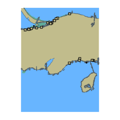 Picture of Lake Erie - Sandusky Bay and Lakeside; OH