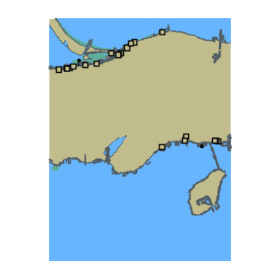 Picture of Lake Erie - Sandusky Bay and Lakeside; OH