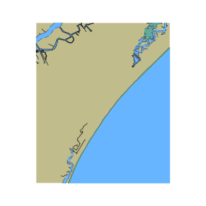 Picture of Atlantic Intracoastal Waterway - Waccamaw River and North Atlantic Ocean - Long Bay