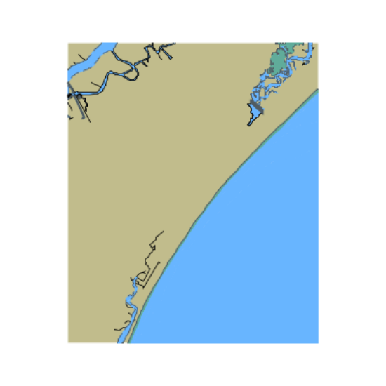 Picture of Atlantic Intracoastal Waterway - Waccamaw River and North Atlantic Ocean - Long Bay