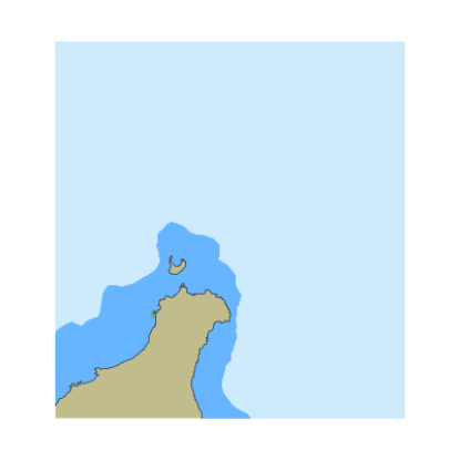 Picture of Main Hawaiian Islands - Island of Niihau - Northeast and Lehua Island HI