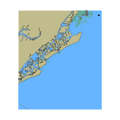 Picture of North Atlantic Ocean - Entrance to Charleston Harbor
