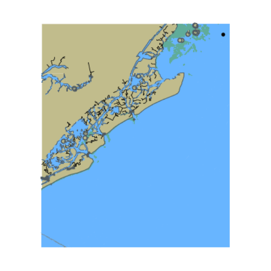 Picture of North Atlantic Ocean - Entrance to Charleston Harbor
