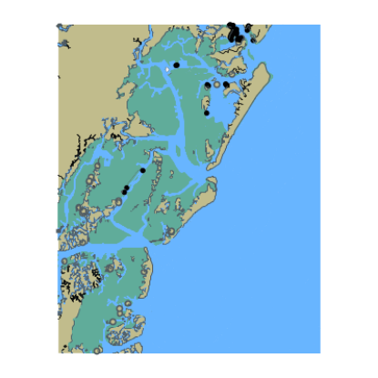 Picture of North Atlantic Ocean - Ship Shoal Inlet to Great Machipongo Inlet to Quinby Inlet
