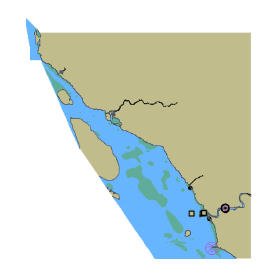 Picture of (Río de la Plata) Camacho Channel and Access to Carmelo