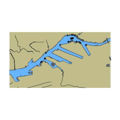 Picture of BALTIC SEA SOUTH PART KALININGRADSKIY MARITIME CHANNEL EAST PART OF PREGOLYA MOUTH RIVER