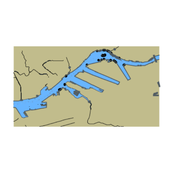 Picture of BALTIC SEA SOUTH PART KALININGRADSKIY MARITIME CHANNEL EAST PART OF PREGOLYA MOUTH RIVER