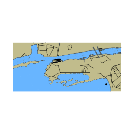 Picture of BALTIC SEA SOUTH PART KALININGRADSKIY MARITIME CHANNEL WEST PART OF PREGOLYA MOUTH RIVER