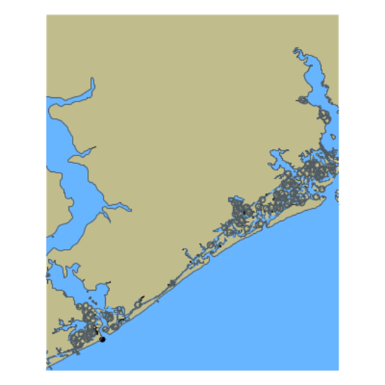 Picture of North Atlantic Ocean - Onslow Bay and Approaches to Bogue; Bear; Browns and New River Inlets